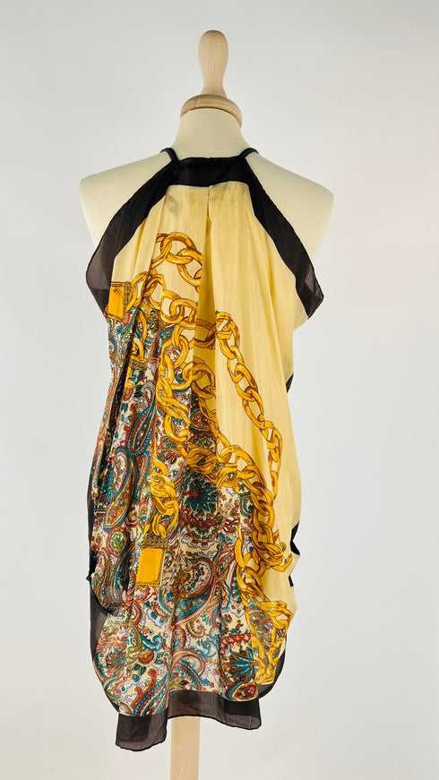 Canotta retro foulard