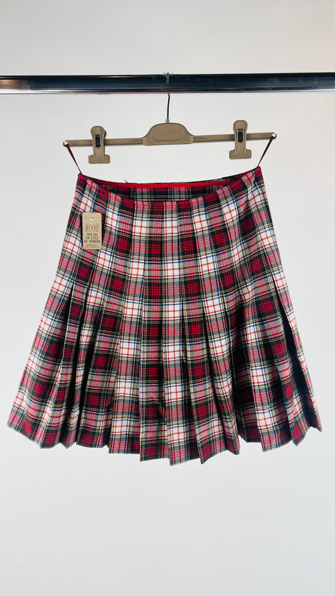 Gonna plissé tartan