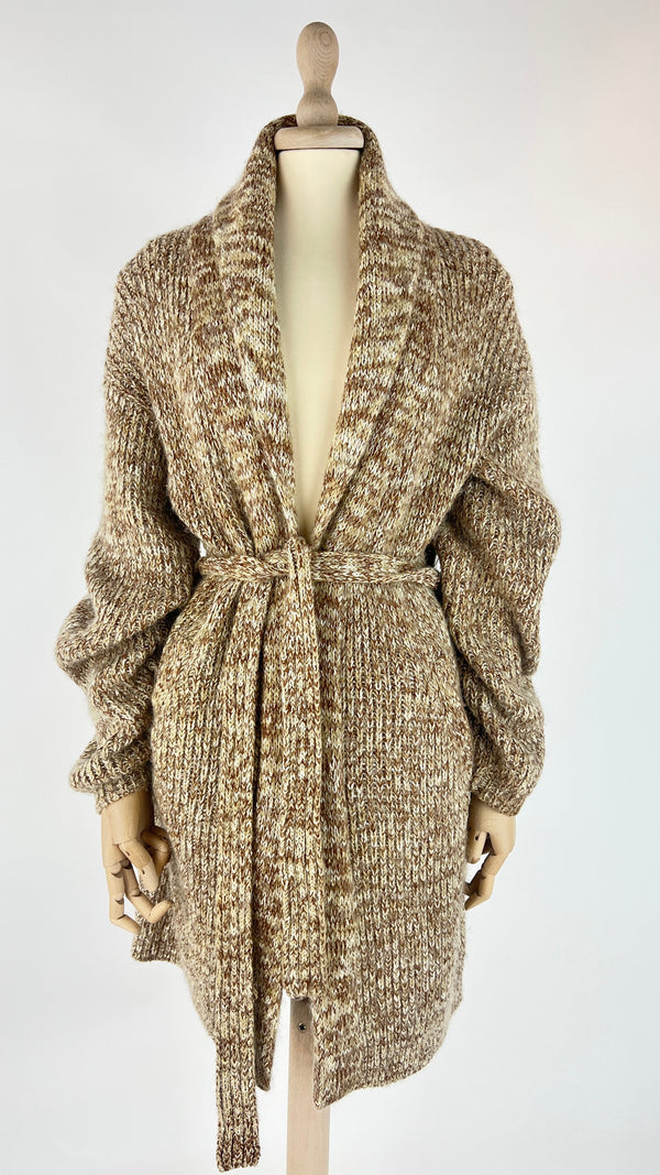 Cardigan lungo mélange