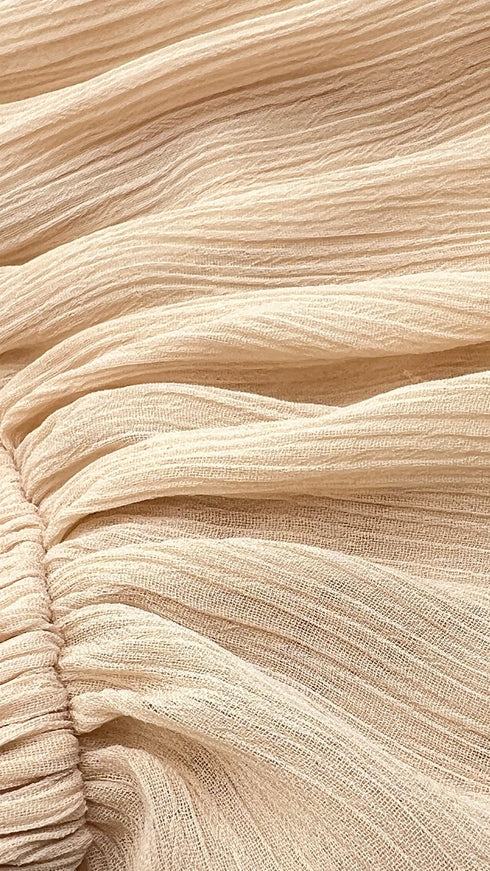 Abito lungo drappeggiato con cartellino