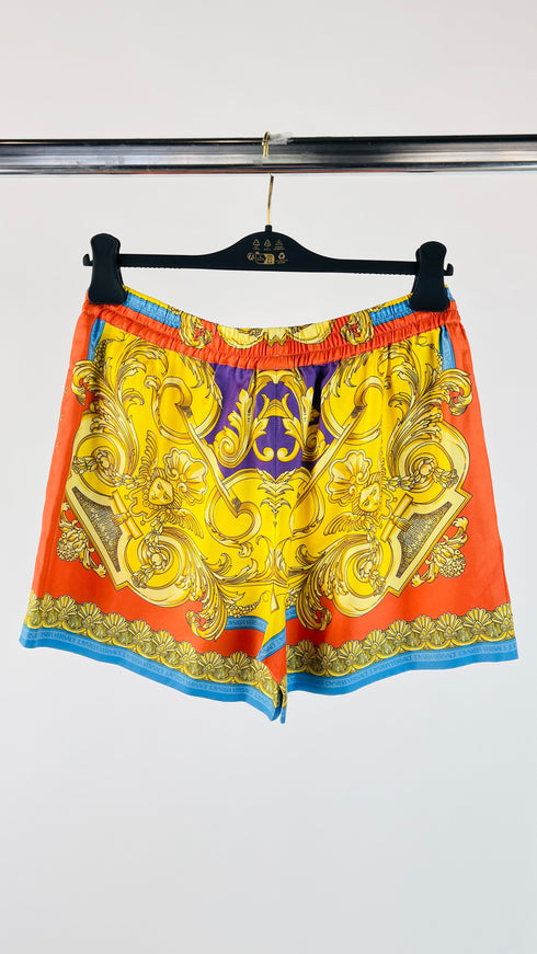 Shorts motivo barocco