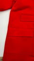 Cappotto monopetto rosso