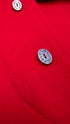 Cappotto monopetto rosso