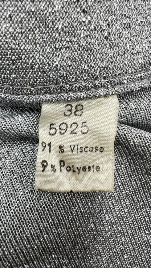 Camicia lurex argentata
