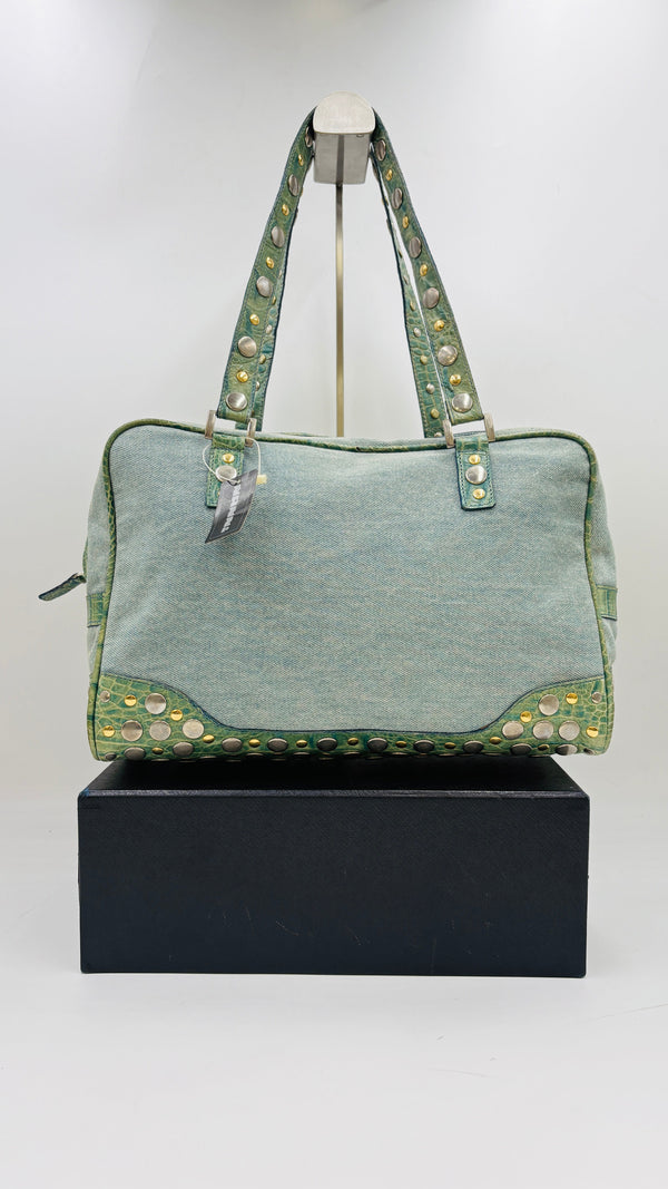 Borsa jeans e borchie