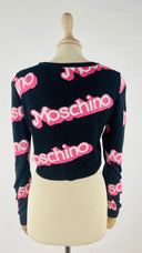 Maglia cropped logata MOSCHINO COUTURE