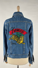 Giacca jeans ricamo KENZO