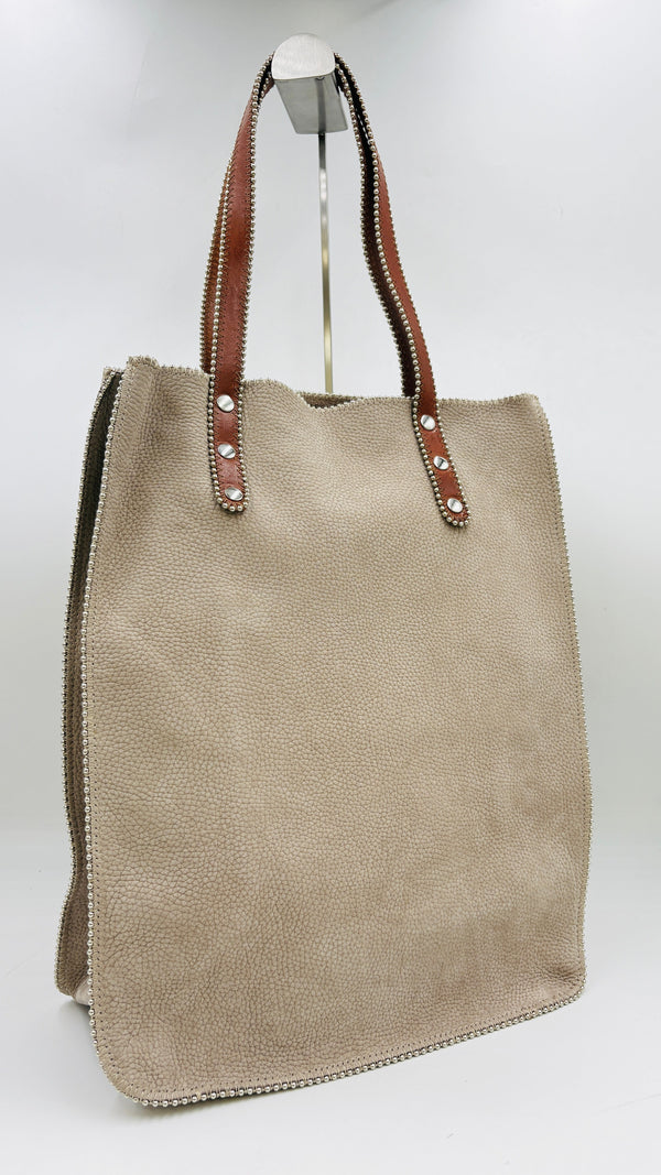 Tote-bag pelle lavorata