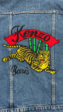 Giacca jeans ricamo KENZO