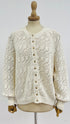 Cardigan uncinetto in cotone