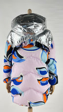 Piumino inserto argentato Emilio Pucci