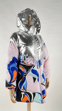 Piumino inserto argentato Emilio Pucci