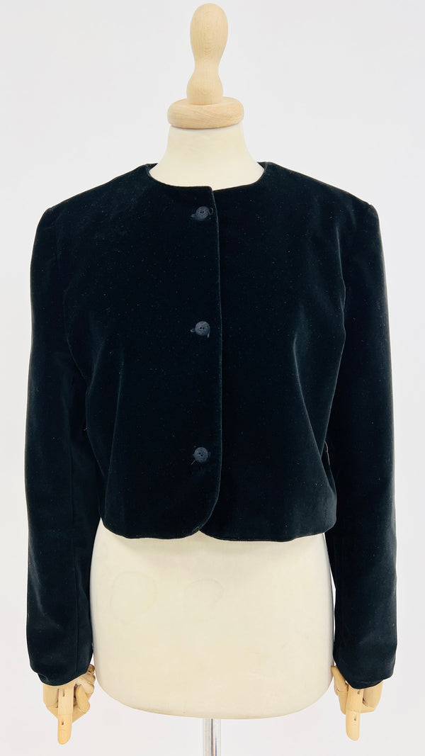 Bolero velluto nero