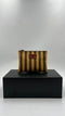 Pochette in pelle a righe