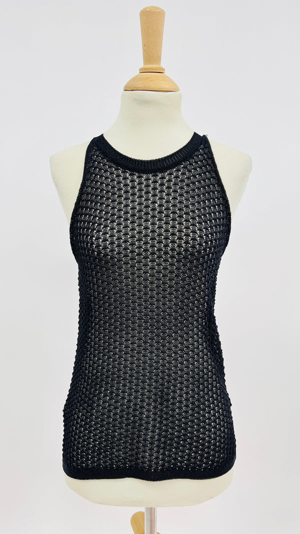 Smanicato mesh uncinetto