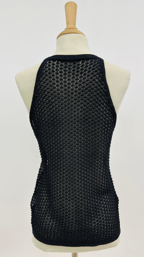 Smanicato mesh uncinetto