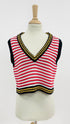 Gilet maglia a righe