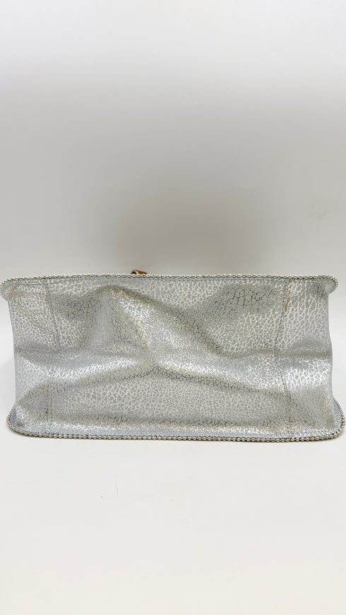 Tote-bag laminata azzurra