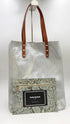 Tote-bag laminata azzurra