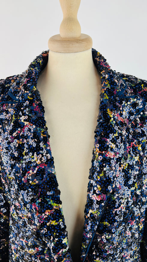 Blazer paillettes multicolor