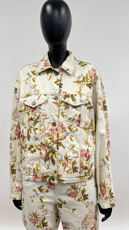 Completo in cotone fiori