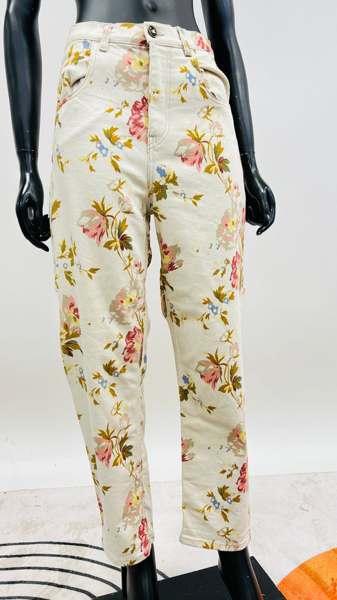 Completo in cotone fiori