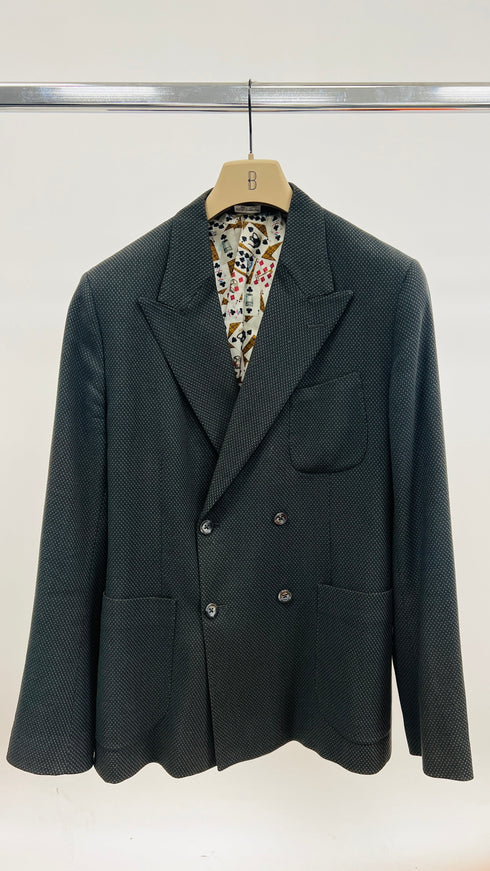 Blazer lana cotone seta