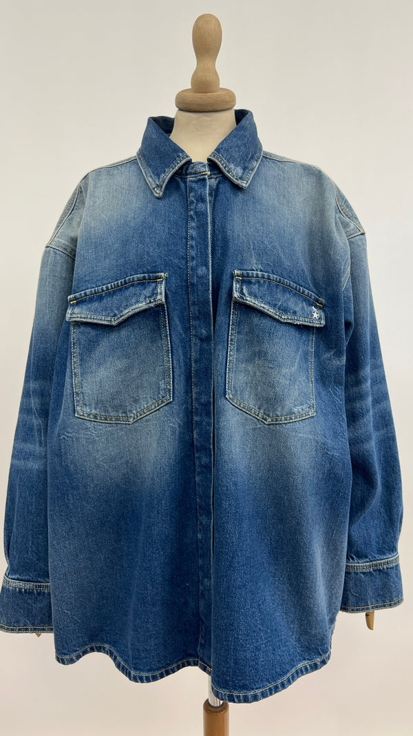 Giacca oversized in denim