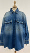 Giacca oversized in denim