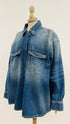Giacca oversized in denim