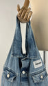 Borsa Alia big denim chiaro