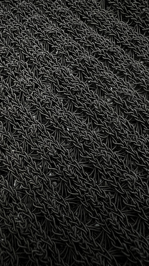Smanicato mesh uncinetto