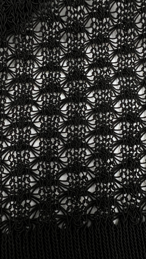 Smanicato mesh uncinetto
