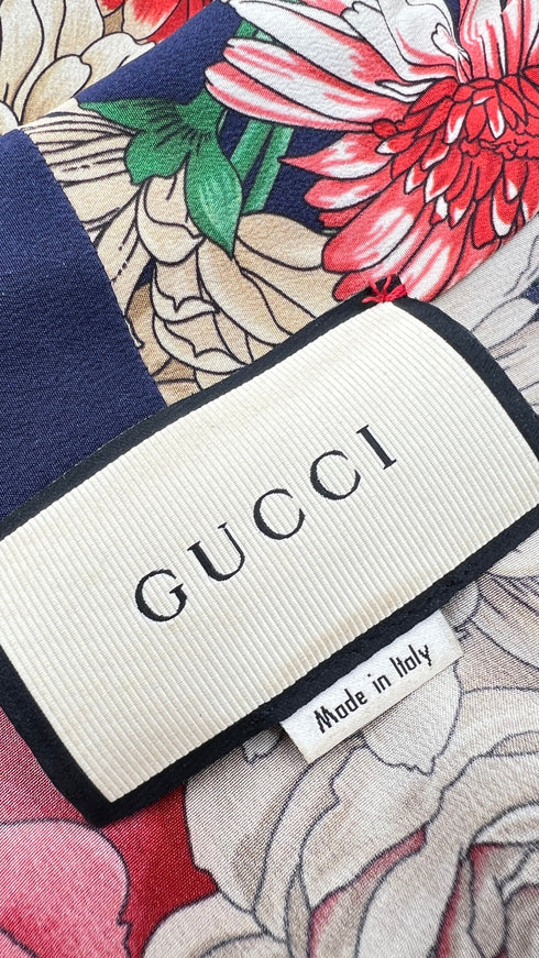 Camicia in seta a fiori