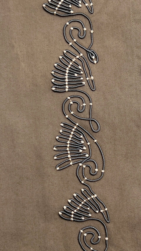 Camicia in cotone ricamata