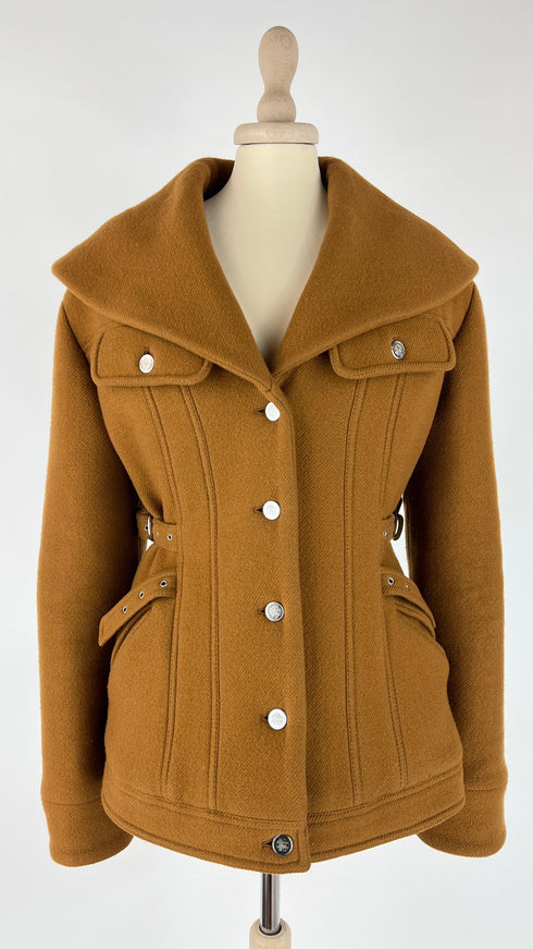 Cappotto corto maxi collo