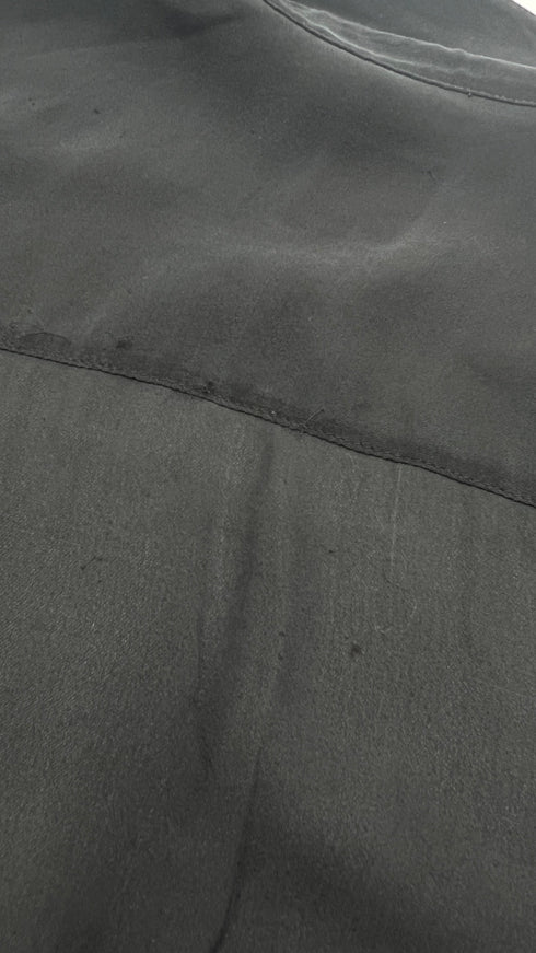 Camicia semitrasparente nero/viola