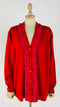 Cardigan vintage con pizzo