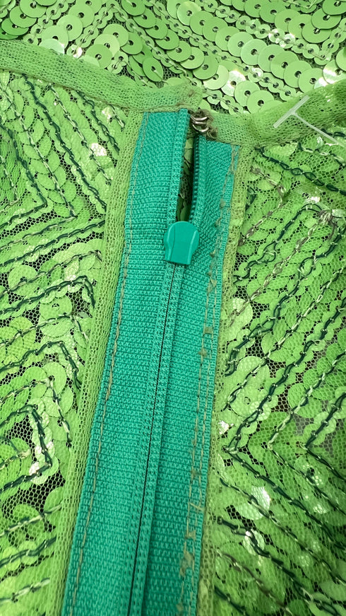 Pantaloni paillettes verdi