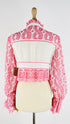 Camicia cropped ricamata