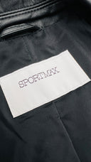 Blazer in pelle nero Sportmax
