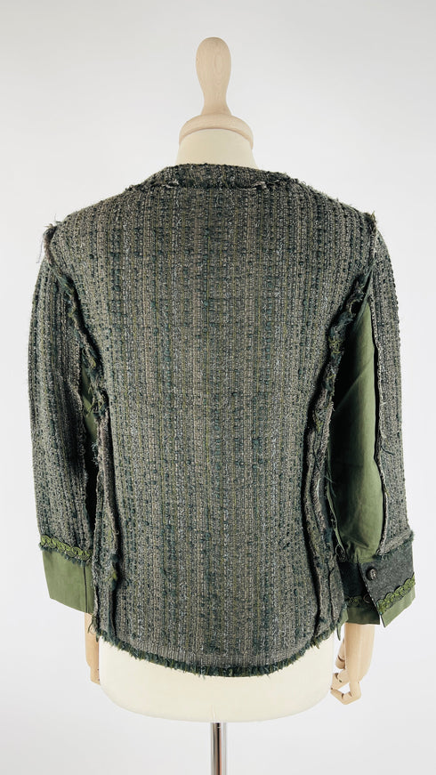 Giacca corta in tweed