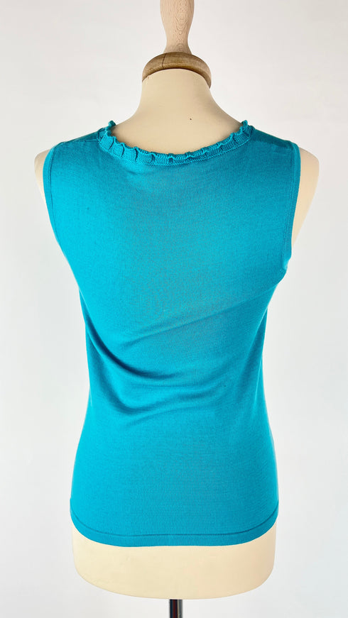 Top smanicato in cotone