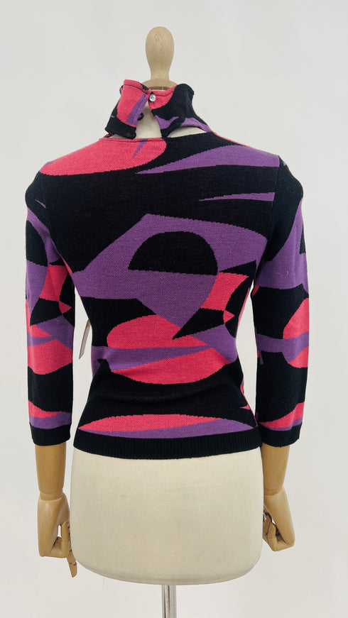 Longsleeve vitnage geometrica