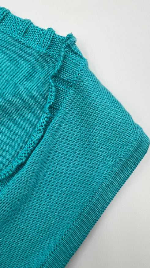 Top smanicato in cotone