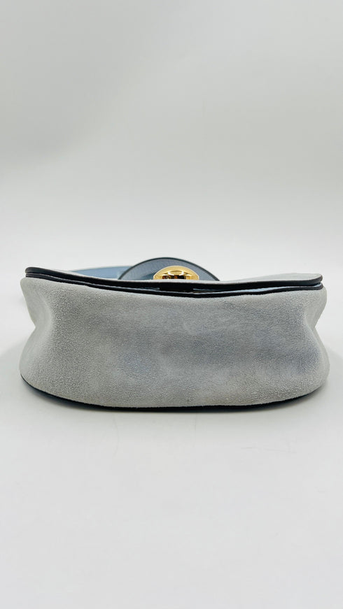 Borsa a tracolla azzurra
