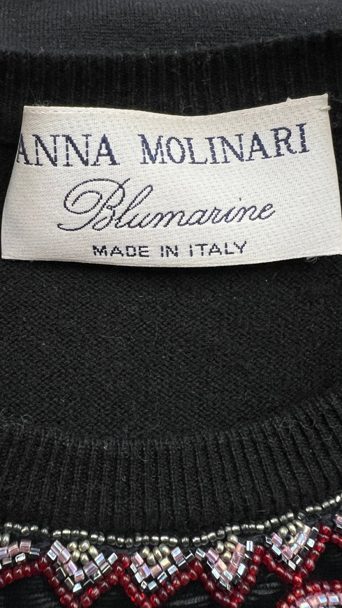 Maglia con decorazione perline