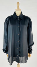 Camicia over nero lucido Diesel