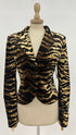 Blazer velluto animalier