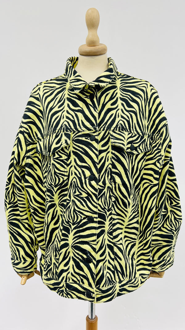 Giacca animalier con cartellino